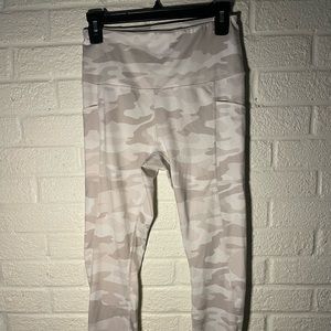 White/Gray/ Camo Reebok leggings